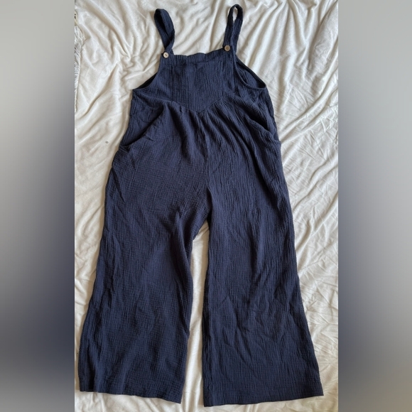 Women's Navy Jumpsuit - Picture 3 of 8
